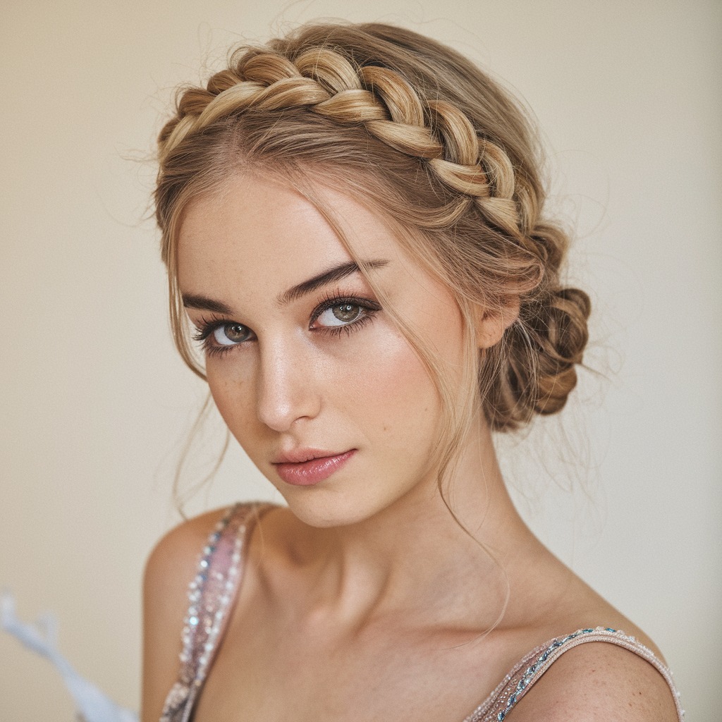 Braided Crown for a Fairy-Tale Look