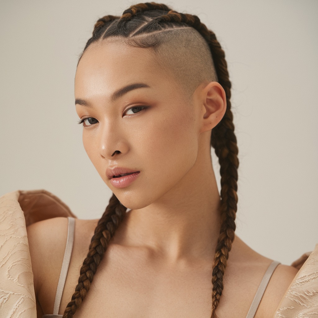 Braided Top with a Shave