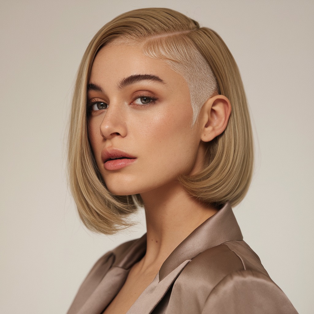 Long Pixie Bob with Shaved Undercut