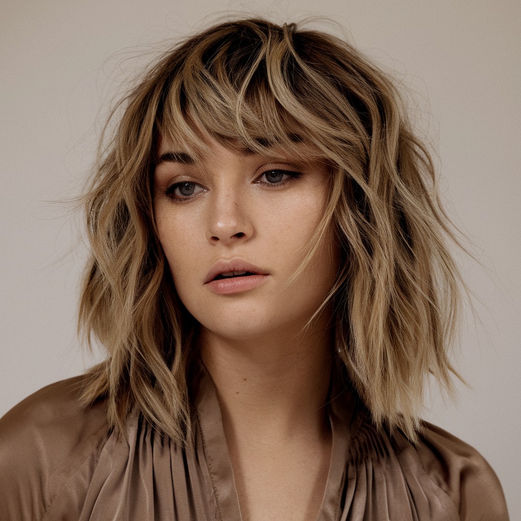 Textured Cut with Wispy Fringe