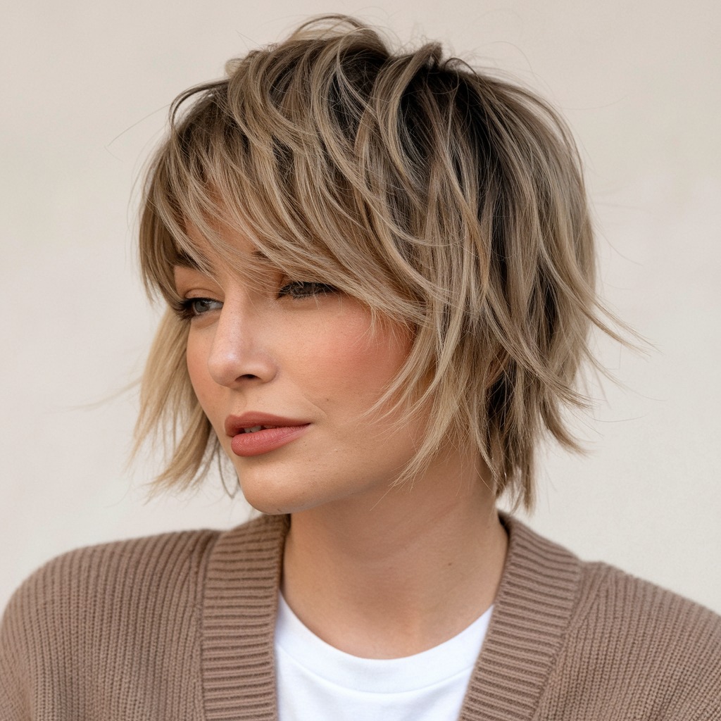 Textured Shag Pixie Bob