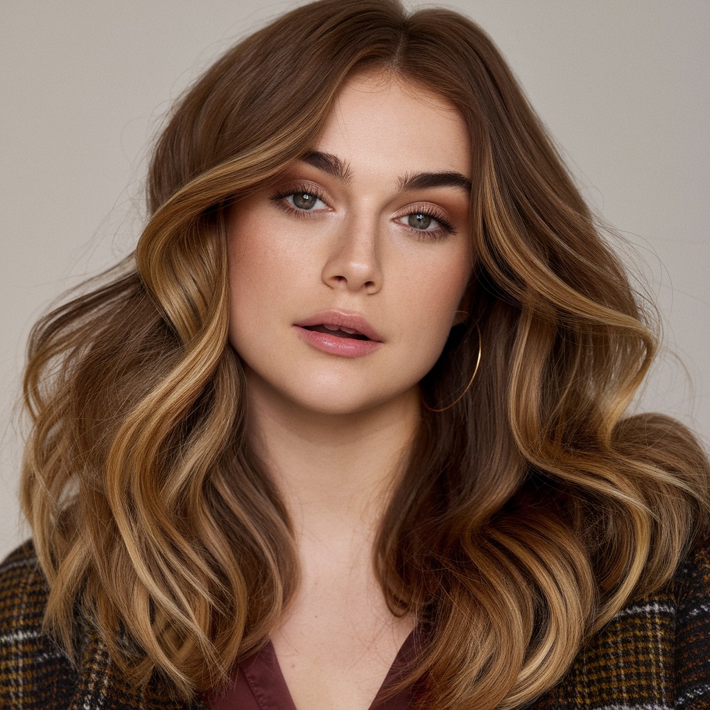 Cinnamon Brown with Soft Waves