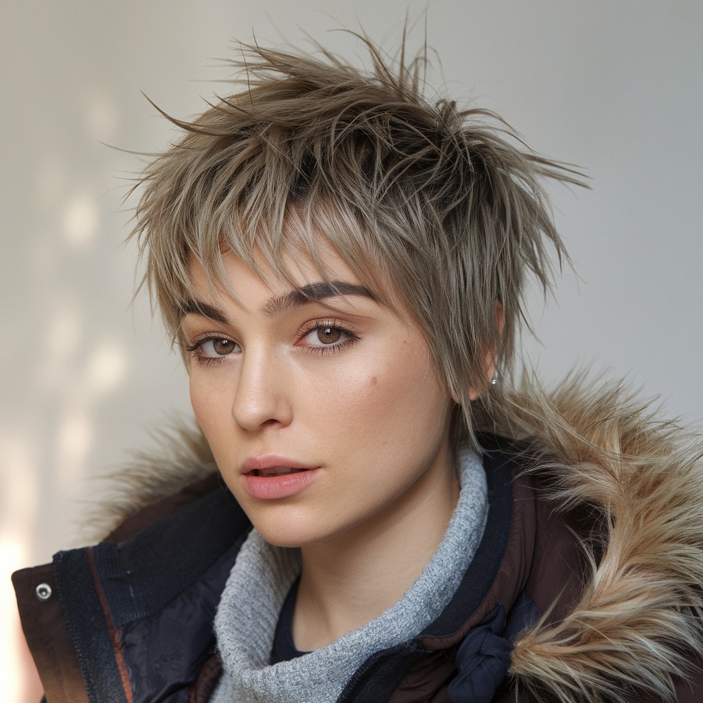 Messy Pixie with Spiky Ends